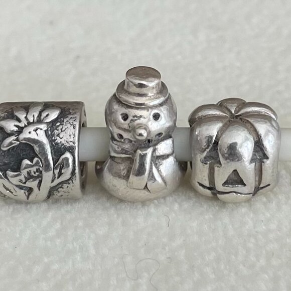 Set of 3 Authentic "Retired" Pandora Charms - Picture 1 of 5